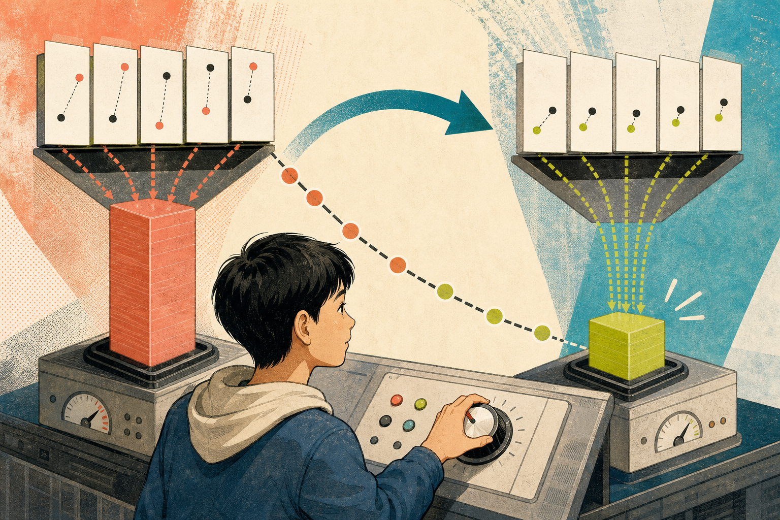 孩子调整模型,让整批预测误差从高变低的杂志插图